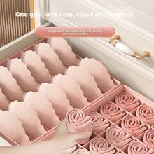 1pc Pink Bra Storage Box, Underwear Organizer - Pink - View 4
