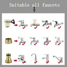 7件套高压可伸缩洗车水管带可调节喷枪，花园浇水水管套装