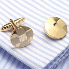 KESYOO 2 Piezas Gemelos Para Hombre Gemelos Geniales Vintage Redondos Camisa Dorada Botones De Puño Camisas Manga Uñas Camisa De Acero Inoxidable Uñas Hombre,38073209 - A - Ver 6
