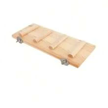 Natural Wooden Bird Perch Parrot Swing Ladder Toy, Bird Cage Perch Pet Bird Toys Cockatiel Cockatoo Accessories, Bird Fitness Playground - Beige - View 6