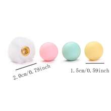 18颗动物硅胶珠套装，彩色动物造型毛绒大孔珠，适合DIY、手链、项链和各种手工项目，情人节礼物珠宝制作珠子 - 彩色 - 查看 7