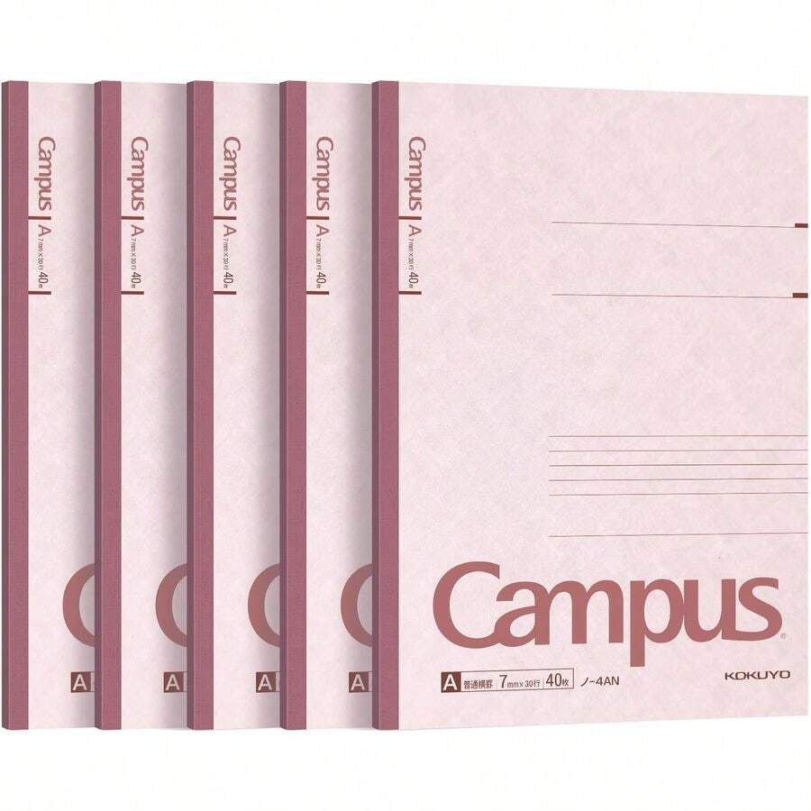 books set Roh4AX5 40 pieces of Campus Notes No. 6 semiB5 A ruled line japan import - SemiB540hojas - Ver 1