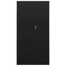 vidaXL Armadio a cassetti Nero 90x40x180 cm Acciaio - nero - Visualizzare 1