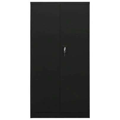 vidaXL Armoire à casiers Noir 90x40x180 cm Acier