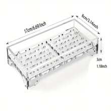 Acrylic Self-Draining Soap Box, A Soap Holder That Can Hold 3 Bars Of Soap With Drainage Function. Suitable For Bathrooms And Kitchens. Keeps Soap Bars Dry And Clean, Easy To Clean. - Multicolor - View 9