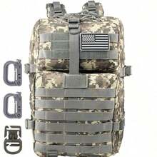 Ba lô chiến thuật 50L/30L dành cho nam, ba lô 50L chắc chắn hơn, ba lô quân đội cỡ lớn có hệ thống MOLLE, ba lô thoát hiểm, ba lô chiến thuật cao cấp dành cho quân đội, ba lô thoát hiểm 3 ngày có hệ thống MOLLE, ba lô siêu bền dành cho nam, thích hợp cho các hoạt động ngoài trời, leo núi, cắm trại, du lịch. - Nhiều màu - Xem 20