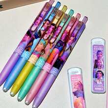 1 Set K-Pop Girl Group Magic Hunting Themed Pencil, Cartoon Pencil, Brush Pen And Stationery Supplies, Popular Among Students, No Sharpening Needed, Continuous Drawing - Multicolor - View 7