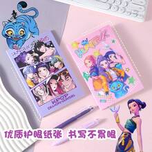 1pc Random Girl Group Sketch Book, K-POP Girl Group Character Miraru Mica, Cartoon Girl Coloring Book - Multicolor - View 3