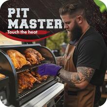 KITCHEN PERFECTION XL Silicone R Oven Gloves -Extreme Heat Resistant BBQ Gloves -Handle Hot Food Right On Your Grill Fryer & Pit | Waterproof Oven Mitts Grill Gloves |Superior Value Set+3 Bonuses,X-Large,Purple - Purple - 查看 4