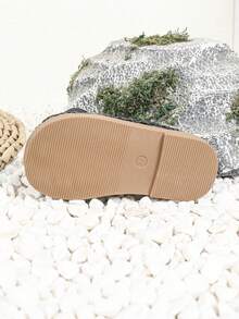 1 Pair Girls' Casual Bow Hollow-Out Flat Princess Shoes, Suitable For Spring/Summer - Black - View 8