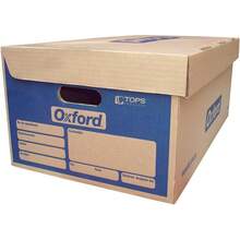 Caja para Archivo Tipo Baúl Kraft Tamaño Oficio, 62x36x25.5 cms, Se Entrega Desarmada 1 pz. - 1 - Ver 1