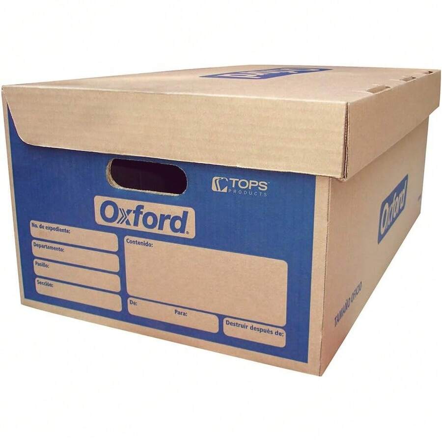 Caja para Archivo Tipo Baúl Kraft Tamaño Oficio, 62x36x25.5 cms, Se Entrega Desarmada 1 pz. - 1 - Ver 1