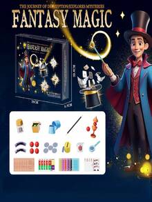 3-12 Years Old Kids Magic Tricks Set, Creative Interactive Puzzles & Stress Relief Toys, Suitable For Girls & Boys, Birthday/Holiday/Party Gift (Some Accessories Styles & Colors Random) - Multicolor - View 7