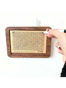 Wooden Coin Management Box, Piggy Bank, Multi-Purpose Coin Saving Box