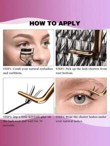 畅销推荐：640件装（30D-40D-50D）睫毛嫁接套装，DIY睫毛嫁接工具套装。包含单根睫毛、D型卷翘睫毛、睫毛簇，以及睫毛胶水、卸妆液、定型液和睫毛刷。 - 彩色 - 查看 7