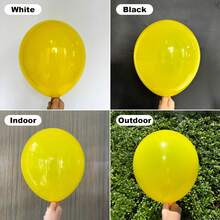 114/70/45/10pcs 18"/12"/10"/5" Matte Yellow Latex Balloon Set, Suitable For Easter, Bridal Shower, Wedding, Sunflower Birthday, Graduation, Christening, Gender Reveal, Spring Party Decor - Yellow - View 5