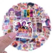 Mattel 55-110pcs Japanese Anime & K-POP: Witch Hunt Girl Group Stickers For Luggage, Laptop, Waterproof Decals