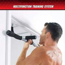 1pc Multi-Function Pull-Up Bar - Doorframe Mounted Single Bar, Portable Iron Fitness Equipment For Shaping, Bodybuilding And Strength Training, Fits Various Doorframes, High Load Capacity, Detachable Multi-Function Home Fitness Training Bar, Suitable For Gym, Home Workout, Sports Accessories, Fitness Equipment, Sports Goods, Unisex, Valentine's Day Gift, Perfect Gift For Fitness Enthusiasts - Black - View 8