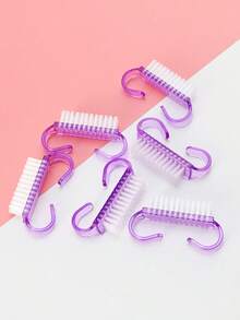 Acrylic Nail Brush, Pink Nail Polish, Pedicure, Soft Dust Removal, Plastic Cleaning, Specially Designed For Nail Cleaning, Small Horn Brush, A Tool For Removing Dust From Hands, Feet And Nails - Multicolor - View 9