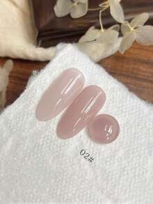 Miss Leia 1-9 15ml 春夏指甲油 - 玉粉色凝胶指甲油，美白百搭，啫喱肤感，透明彩色凝胶底油，新手友好型美甲，UV/LED固化，可浸泡半永久，适用于美甲沙龙套装、DIY、居家、节日送礼佳品，四季皆宜