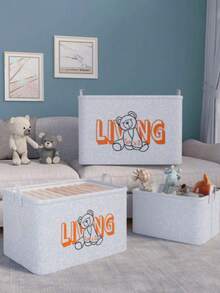 1个大容量衣物收纳盒，衣柜整理盒，玩具和衣物收纳袋，家居杂物整理袋