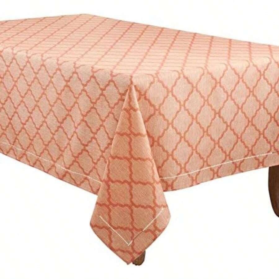 SARO LIFESTYLE Marrakesh Collection - Corredor con Dobladillo Cortado con láser, 16 x 108 Pulgadas, Color Gris Pardo(Naranja 304.8 x 165.1 cm (Rectangular)) - Multicolor - Ver 1