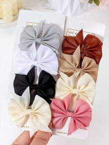 10个蝴蝶结发夹，时尚发饰，新款发夹，派对装饰，节日派对装饰 - 彩色 - 查看 5