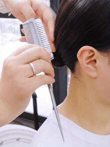 2/1支装多功能双面染发刷，柔软护发，油刷，造型工具，拉丁舞造型，柔顺秀发，尖尾梳，造型产品，油刷，DIY染发工具，染发刷，油造型刷，染发刷，反向薄膜猪肋梳 - 彩色 - 查看 6