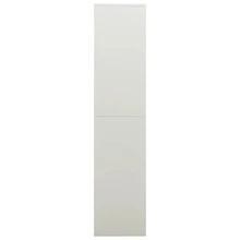 vidaXL Armário de casier cinza claro 90x40x180 cm preto - Cinza - Ver 2