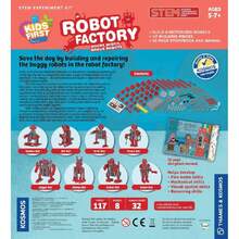 Thames & Kosmos Kids First Robot Factory: Wacky, Misfit, Rogue Robots STEM Kit de experimentos | Construcción de modelos práctica para jóvenes ingenieros | Construye 8 robots motorizados | Juega y aprende con el Manual del libro de cuentos,38071997 - Óxido marrón - Ver 2