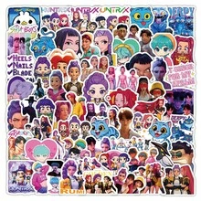 Mattel 104pcs Witch Hunt Kpop Anime Cartoon Graffiti Stickers For Water Cups