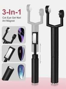 Beautizon Nailartlab 1个三合一猫眼美甲凝胶磁铁，多功能UV凝胶指甲油美甲工具磁性棒，适合家庭美甲沙龙DIY - 彩色 - 查看 5