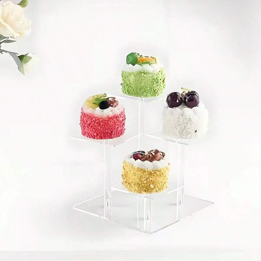 Adjustable Acrylic Book Shelf Display Rack - Suitable For Displaying Albums, Newspapers, Magazines, CDs Etc. - Sturdy And Durable, Space-Saving, Easy To Assemble