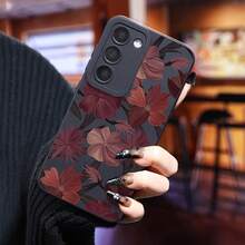 Handyhülle: alle blühen zusammen Geeignet für Galaxy S24 Ultra/S23+/S22/S21 Serien Handyhüllen, stoßdämpfend, rutschfest, leicht, neues Modetrend-Design, hochwertige schützende weiche Hülle - Schwarz - Übersicht 7