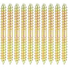 Tornillo de espiga de doble punta incluido 10 piezas 6 * 60 mm - Conector para muebles de carpintería,38072483 - Multicolor - Ver 1