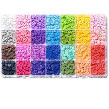 Approx. 1000pcs Random Mixed Polymer Clay Beads Bracelet Making Kit, Includes Beading String, Scissors, Lobster Clasp, Jump Rings, Suitable For DIY, Necklace, Earrings, Phone Charm, Crafts, Gifts (Random Colors/Styles)