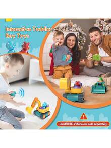 Lehoo Castle - Coche de Control Remoto para niños pequeños de 1 a 3, Excavadora de Control Remoto Recargable para niños pequeños de 2 a 3, Juguetes de construcción para niños de 3 años,38073780 - Tipo de Enchufe A Japonés (100V) - Ver 5