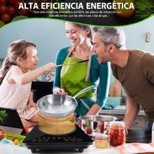 Placa de Inducción, Parrilla de Induccion, Placa de Inducción de Con Sensor Táctil y Pantalla LED, 10 Niveles de Potencia & Temperatura, 8 Modos de Cocción, Cronómetro de 24 horas,38084647 - Tipo de Enchufe A Japonés (100V) - Ver 5