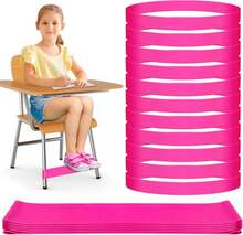 20 Pack Chair Bands For Kids With Fidgety Feet, ADHD Tools For Kids, ROOKEA Sensory Room Must Haves For Adhd Kids Fidget Chair Bands Autism Classroom Must Haves ADHD Tools For Classroom Home Chairs - MàuF - Xem 1
