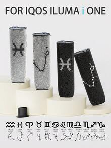 一套360°奢华水钻十二星座电子烟保护套，高端防滑防刮，独特个性化，适合送给爸爸、妈妈、女朋友、男朋友、爱人和朋友 - 彩色 - 查看 1