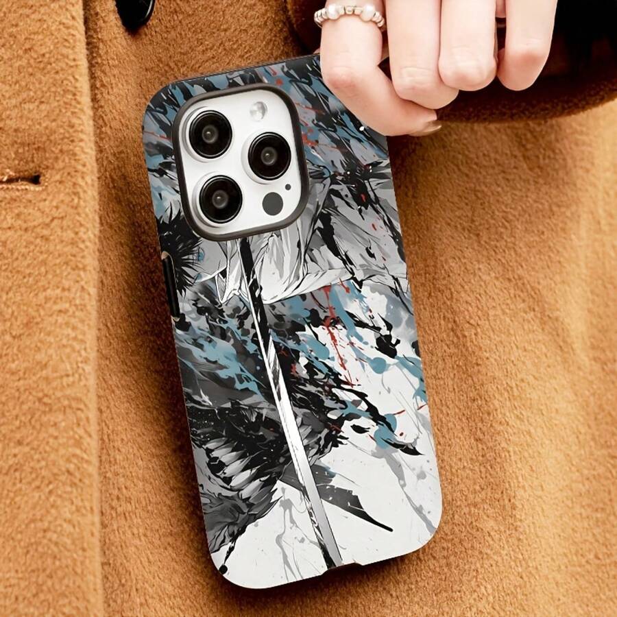 Funda de teléfono a prueba de golpes de protección completa estilo Yoshino Yuuta para hombres, adecuada para iPhone 17/16/15/14/13/12/11/7 Plus/Xr/Xs/X - Colores mixtos - Ver 1