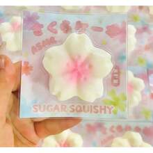 1pc 2026 New Sakura Pastry Squishy Toy - Pink Aesthetic Slow-Rise Stress Reliever, Cute Dessert Imitation Desk Decor, Spring Healing Fidget For Girls - Perfect Gift - Birthday Gift - Boy's Gift - Girl's Gift - Easter Gift - Valentine's Day Gift (Actual Product Does Not Include The Back Decoration Board, Please Note When Purchasing) - Multicolor - View 7