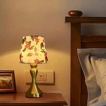Đèn bàn LED vải sáng tạo, chạy bằng nguồn USB - Đèn chiếu sáng phòng, đế kim loại, chao đèn vải màu đào, 3 màu có thể điều chỉnh, đèn trang trí trong nhà, thích hợp cho phòng ngủ, phòng khách, văn phòng, v.v. - Vàng - Xem 5
