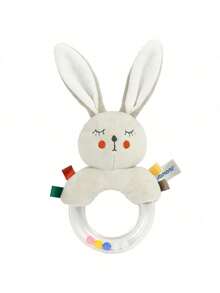 Infant Teething Grasp Ring Rattle, Lion/Fox/Rabbit Design