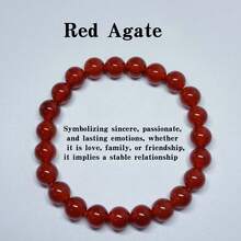 Ladies' Beaded Bracelet, Natural Healing Crystal Gemstone Bracelet, Anxiety And Stress Relief Bracelet, Handcrafted Jewelry Ladies' Gift - Multicolor - View 15