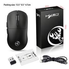 HXSJ 三模式蓝牙游戏鼠标，可充电2.4G USB无线RGB背光鼠标，兼容iPad、平板电脑、笔记本电脑，圣诞礼物/新年礼物/圣诞装饰/圣诞特别版礼物/家居礼物/年末礼物 - 黑色T30 - 查看 12