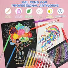 45/72/99/168/252pcs Marker Pens/Highlighters Set, 0.6mm Gel Pens, With Storage Bag, Adult Coloring Book Set, Suitable For Card Making, Adult Journals, Doodling, Crafts, Comes With Storage Box And Bag, Portable & Fashionable, Great Gift
