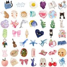 50pcs Vintage Watercolor Diary Stickers, Whimsical Sun Y2K Urban Aesthetic, Funny 80s 90s Cartoon Stickers, Suitable For Scrapbooking, Envelopes, Water Bottles, Computers, Laptops, Phones, Luggage, Notebooks, Fridges, Holiday Parties, Christmas, New Year Winter Decor - C - View 2