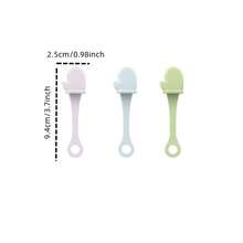 1PC Small Glove Silicone Cleansing Brush With Soft Blackhead Cleansing Head, Gentle Cleansing Of Pores, Skin Care Tool Specially Designed For Nose And Facial Care, Massage Face Wash Brush, Cleaning Pore Blackhead Brush, Manual Cleaning Ladies Face Wash Brush, Silicone Nose Wash Brush - Multicolor - View 5