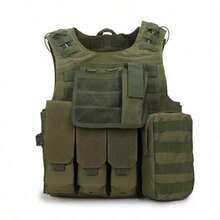 Military Tactical Vest Air Soft Paintball Molle Plate Carrier Combat Game Vest